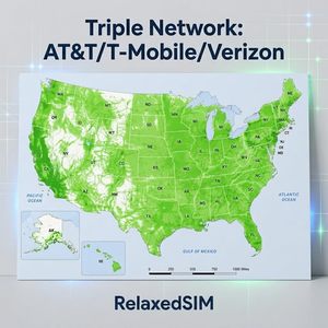 Tarjeta SIM RelaxedSIM USA Solo Datos, Prepago, Sin Activación, AT&T, T-Mobile, Verizon, Desbloqueada, 4G, Alta Velocidad, Cámara de Seguridad IoT, Hotspot - Product Image 3