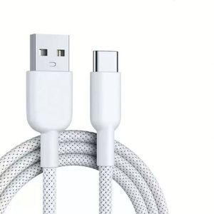 1M 2M <b>3M</b> High-speed <b>USB</b> to Type <b>C</b> Charging <b>Cables</b> Nylon Braid Data <b>Cable</b> <b>USB</b> <b>C</b> Quick Charger Cord for 15/16/17 Mobile Phone - Product Image 3