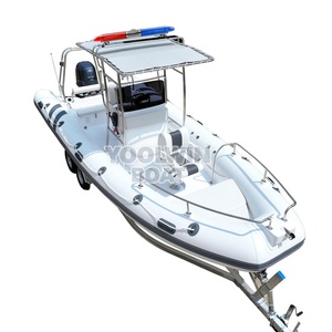 Rib680 Coast, Embarcación Semirrígida de Fibra de Vidrio y Hypalon de Grado Marino para Patrullaje Portuario, Bote Neumático con Motor Fuera de Borda para Búsqueda y Rescate (SAR), Cruceros y Pesca - Product Image 3