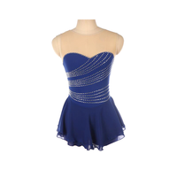 Robe de justaucorps pour filles, patinage artistique, roller, danse, ballet, costume de danse pour compétition de patinage artistique, strass