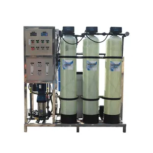 Industrial 250LPH Water Reverse Osmosis System Steel and Stainless Steel Plant Purification Equipment with Sand Filter Media