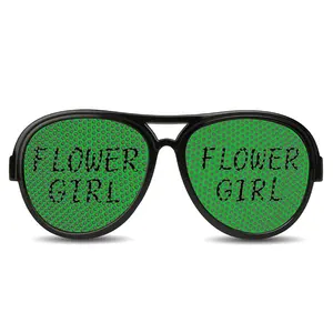 페이롱 프로모션 핀홀 스티커 선글라스 FLOWER GIRL 저렴한 클래식 더블 브릿지 홀 렌즈 UV400 선글라스 아이웨어