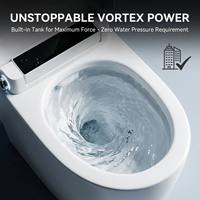 WC intelligent à poser au sol, cuvette automatique en céramique, bidet électrique moderne, toilettes intelligentes pour salle de bain