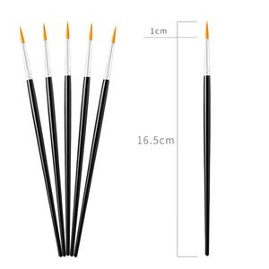 Pinceles acrílicos de dibujo para niños OEM personalizados de <span class=keywords><strong>Paul</strong></span> Cezanne, pincel de pintura de arte plano para niños con detalle de delineador de nailon de plástico - Product Image 5
