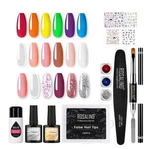 Rosalind colors poly gel polish starter kits wholesale nail art tools extend gel varnish lacquer manicure set for nail extension
