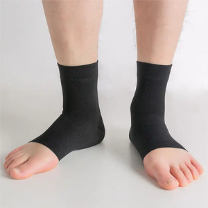 Haut 20-30mmHg Compression orteil ouvert orthèse de <span class=keywords><strong>cheville</strong></span> Logo fasciite plantaire gonflement entorse neuropathie arc anti-dérapant printemps décontracté - Product Image 2