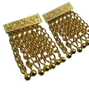 Golden Metallic Tassels (Pair) - Product Image 1