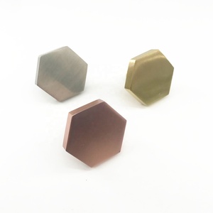 Poignée et bouton Style minimaliste meubles de cuisine aluminium laiton hexagone style armoire tiroir bouton or <span class=keywords><strong>rose</strong></span> - Product Image 4