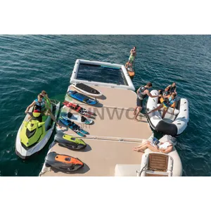 2024 Summer Factory Customized Good Quality Inflatable Yacht Water Pool Floating Ocean Sea Swimming Pool