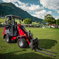 YOUNGBISON Y1160 4x4 Mini Farm 4WD, traktor kompak/muatan/Backhoe dengan komponen inti mesin Esensial, Beli sekarang