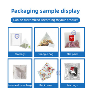 Inner and Outer Tea Bag Triangle Ultrasonic Tea Bag Packaging <b>Machine</b> PLC Touch Screen Tea Bag <b>Machine</b> <b>String</b> and Tag - Product Image 4