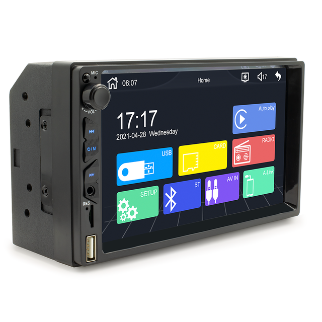 CP7-460 7inch Car Radio 1 Din CarPlay Android Auto Universal MP5 Player Auto Audio USB AUX Support Rear View Camera