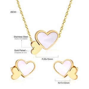 High Quality <b>Cheap</b> Dubai Gold Gold Plated Stainless Steel <b>Jewelry</b> <b>Set</b> for Women - Product Image 1