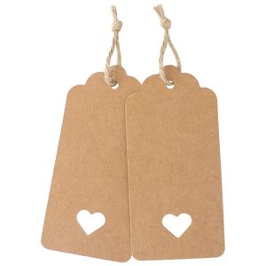 定制批发方形吊牌回收定制您的标志纸服装吊牌带线 - Product Image 2