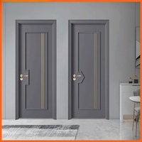 Portes en bois massif peintes, insonorisées, style crème vintage, pour chambres à coucher, bois composite, porte chinoise.