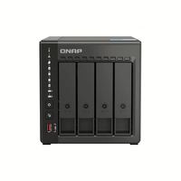 QNAP TS-466C-8G 4 Bay NAS 8GB DDR4 Intel N6005 Dual 2.5GbE 2 Slot M.2 NVMe Server Penyimpanan Cloud Pribadi Tanpa Disk