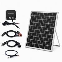 Panneau solaire monocristallin 20W 12V CE RoHS ISO9001 avec contrôleur PWM pour déshydrateur solaire