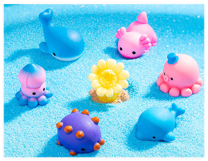 Resina <span class=keywords><strong>Mar</strong></span> Océano mundo terrario animales en miniatura sello pingüino Oso Polar cangrejo medusas delfín pulpo playa chico juguete de baño - Product Image 2