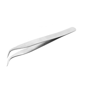 Stainless Steel Tweezers Straight And Curved Tip TS 10 Precision For Mobile Repair Diy <b>Craft</b> Supplies - Product Image 4