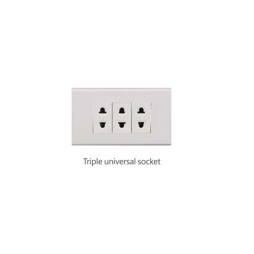 Triple universal socket