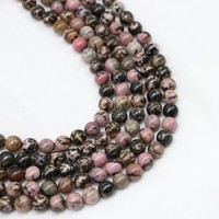 Perles rondes en jade Dong Ling multicolores naturelles en vrac, vente en gros, fournitures pour la fabrication de bijoux, bracelets et colliers DIY