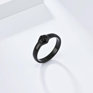 Unisex Titanium Steel <b>Ring</b> Geometric Design For Men Women Gift Jewelry - Product Image 4