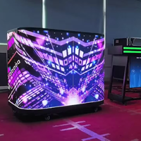 Affichage à LED de table de barre de cabine de DJ de haute résolution pour les fêtes de boîtes de nuit de festivals de musique électronique avec des écrans convexes Full HD