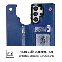 Étui portefeuille pour Samsung Galaxy S26 avec porte-cartes, support intégré, fentes pour cartes, fermoir magnétique, housse en cuir durable