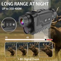 Monocular de Visión Nocturna Infrarroja Digital HD 4K Montado en Casco con Zoom 8X para Caza