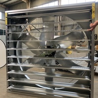Ventilateur d'évacuation mural industriel en acier inoxydable de qualité industrielle pour enclos à porcs, ventilation avicole, moteur électrique 220V, OEM
