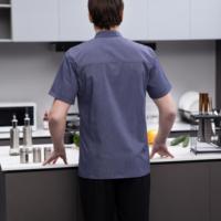 Veste de chef en coton légère, design moderne personnalisé, pour hôtel, restaurant, bar, fabricant professionnel d'uniformes de cuisine.