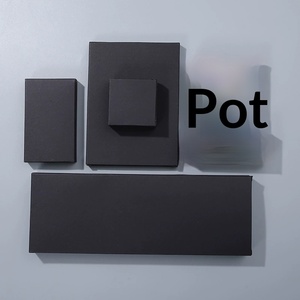 Caja de Regalo Negra Personalizada, Disponible en Stock, Papel Grueso para Almacenamiento de Cosméticos y Perfumes - Product Image 3