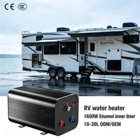 Chauffe-eau pour camping-car, système d'eau chaude pour VR avec alimentation double 12V/120V, 30L, protection anti-fuite pour cabane hors réseau, usine ODM