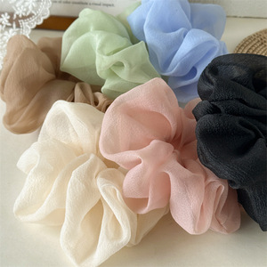 Coleteros Grandes de Chifón Personalizados al por Mayor, Coleteros de Colores Dulces, Accesorios para el Cabello Modernos para Mujer - Product Image 4