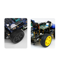 Ban karet 65mm kualitas tinggi dengan Dalaman spons DIY Robot roda mobil pintar TT roda komponen elektronik