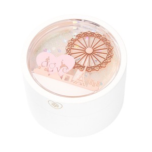 Boîte à bagues ronde Carline Flowing Sand <span class=keywords><strong>Gif</strong></span> Case Grande roue Capteur de lumière LED Vitrine de bijoux Accessoire de collier Paxkaging - Product Image 4