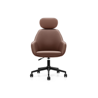 Usine de vente en gros de chaise de bureau de direction professionnelle haut dossier directeur ergonomique en cuir pivotant mobilier d'ordinateur contemporain