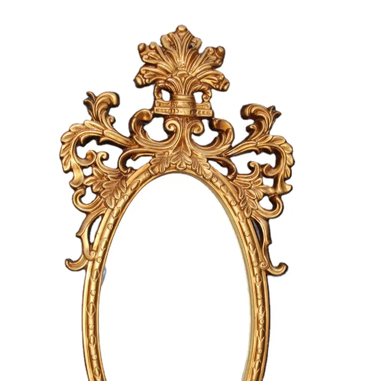 European Style Antique Classical Baroque Gold Polyurethane Framed Mirror