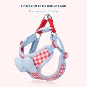 <span class=keywords><strong>Harness</strong></span> dan Tali Anjing Baru dari Nilon dengan Gesper Berlapis Gaya Korea Anti-Ledakan - Product Image 2