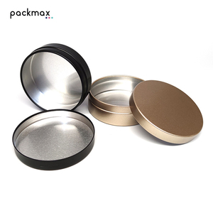 100g Small Straight Snap Aluminum Tin with Separated Lid - <b>Round</b> Metal <b>Box</b> for Jewelry Cream Storage In Stock Wholesale - Product Image 5