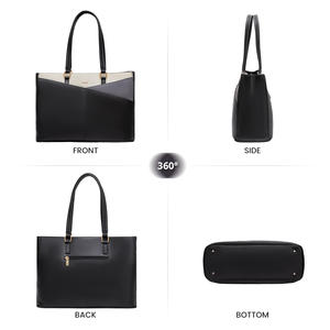 Женский непромокаемый кожаный портфель с подкладкой из полиэстера, 15,6 дюймов - Product Image 5