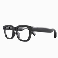 Lunettes intelligentes AI portables sans fil avec commande vocale, étanches IPX4, double caméra, commande tactile, pour les appels vidéo