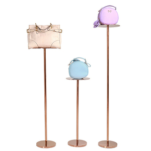 Présentoirs de Luxe Dorés en Acier Inoxydable Apache pour Comptoirs, Vitrines de Magasins de Chaussures et Sacs, et Piedestals de Vitrine - Product Image 5