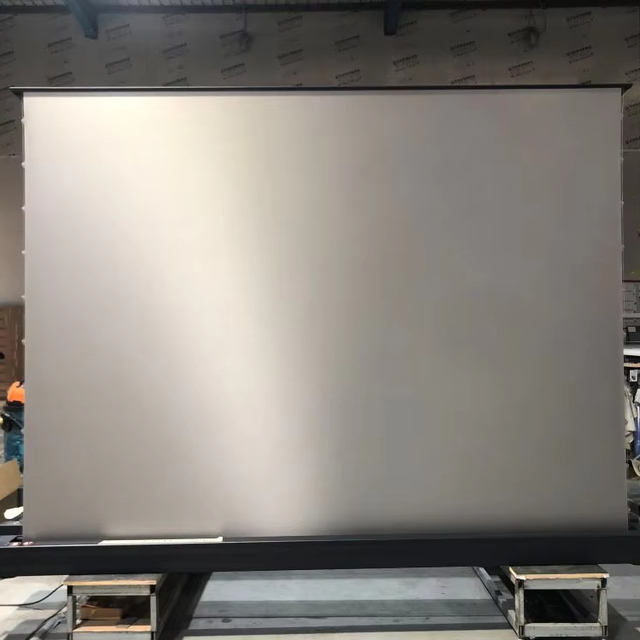 150 Inch 16:9 Fresnel ALR Floor Rising Motorized Projector Screen 4K HD Normal Throw Portable Home Theater Aluminum Alloy Frame