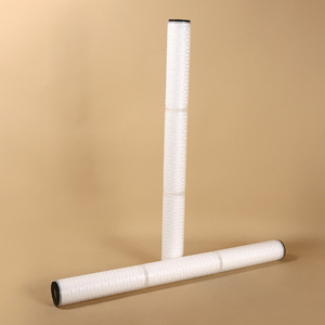 30-Inch Microporous Pleated Filter Cartridge Double Opening For Industrial Water Purification - Product Image 2
