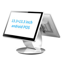 Sistema de máquina POS de tienda de comestibles de doble pantalla en línea conjunto completo de fábrica para Windows Android y Linux para uso minorista y de restaurante