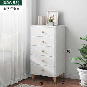 מפעל ישיר זול מחיר באיכות גבוהה לבן אלון עץ הלבשה ארון - Product Image 3