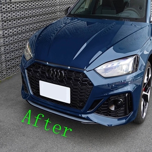 Splitter Spoiler Anteriore Nero RS5 per <span class=keywords><strong>Audi</strong></span> <span class=keywords><strong>A5</strong></span> 2024 2025 - Product Image 4