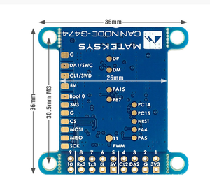 Módulo CAN-G474 Periph CAN Node DroneCAN de Mateksys para Aplicaciones de UAV y RC - Product Image 1