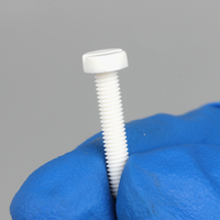 Vis à tête fendue en polypropylène (PP) métriques M2 M3 M4 M5 M6 M8 – Vis à tête cylindrique fendue en plastique